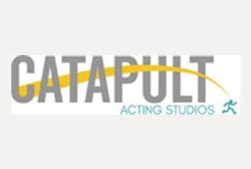 Catapult Acting Studios logo with yellow swoosh.